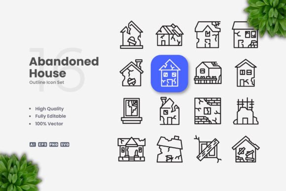 Abandoned House Icons