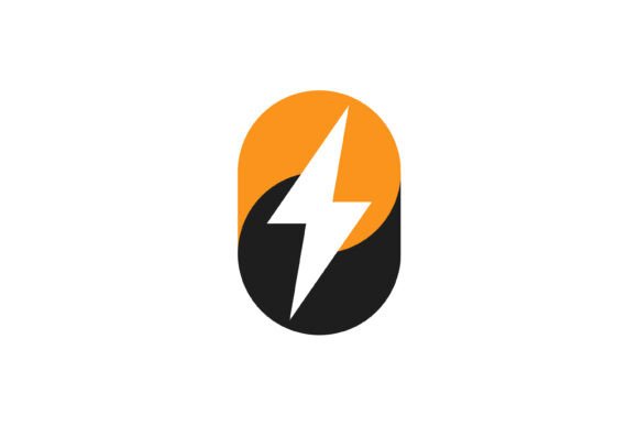Abstract Electrical Thunderbolt Logo: Graphics for Logo Templates