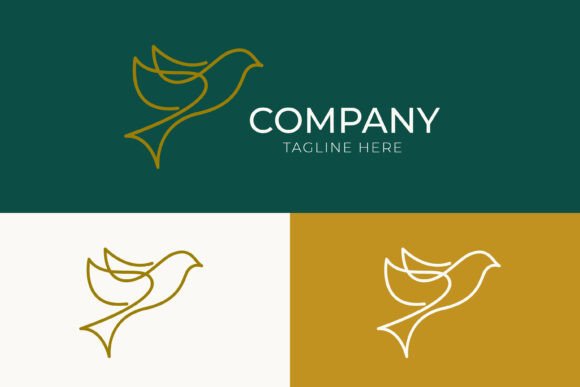 Abstract Illustration Bird Fly Logo