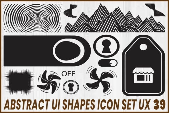 Abstract UI Shapes for Crafts and Graphics
