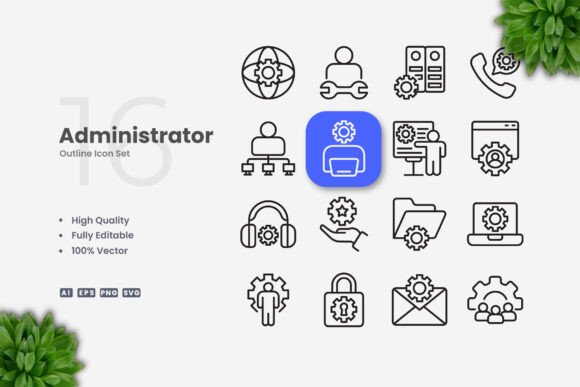 Administrator Icons: Graphics and Icons for Real Projects