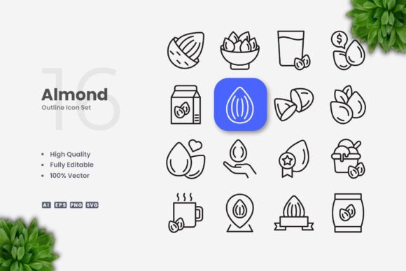 Almond Icons: Graphics for Every Digital Need