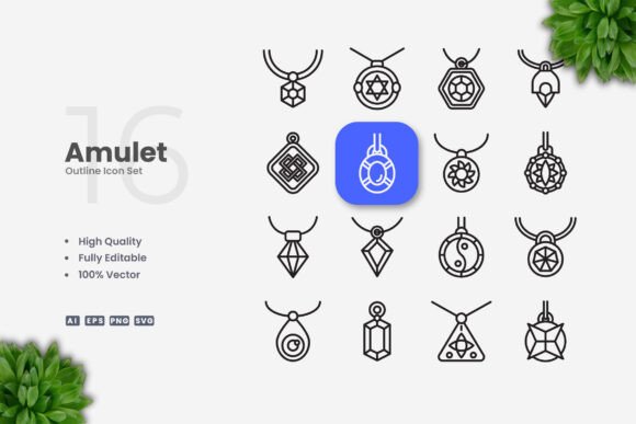 Amulet Icons: Graphics and Icons for Modern Design