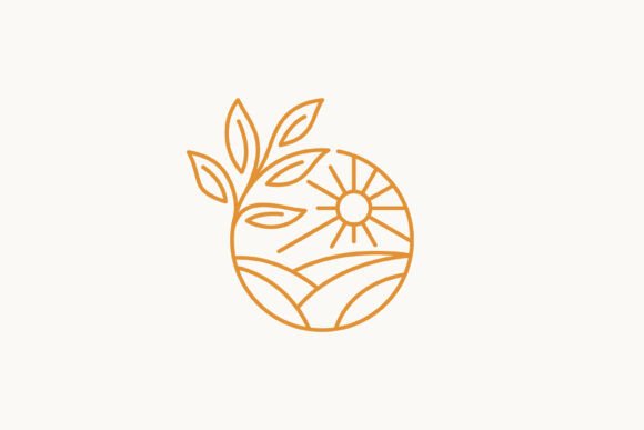 Farm Plant Harvest Logo Graphics