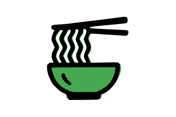 Noodle Bowl Asian Cuisine Graphics