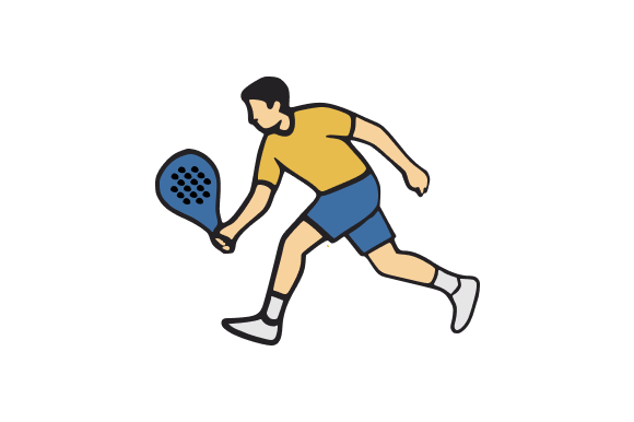 Padel Player Ready to Play Graphics